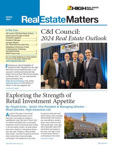 Spring 2024 Real Estate Matters